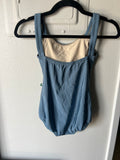 Pre-owned Lucky Leo Size Medium (Steel blue color-almost blue/grey like color)