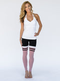 Out of Your League Black and Blush Leggings Clearance