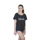 Merde Super Wide Neck T-Shirt - Farina Bodywear