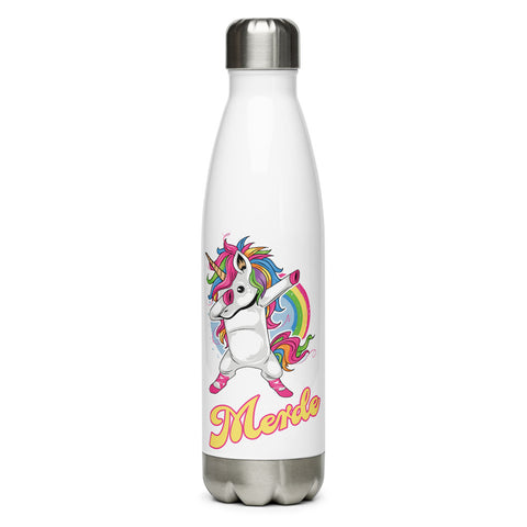 Merde Unicorn Stainless Steel Water Bottle