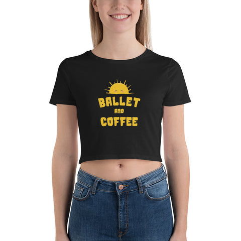 Ballet and Coffee Women’s Crop Tee