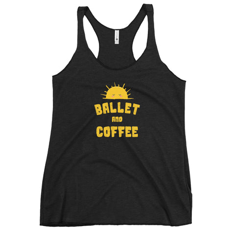 Ballet and Coffee Women's Racerback Tank